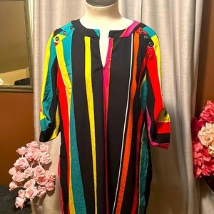 New York & Company multicolored sz M dress